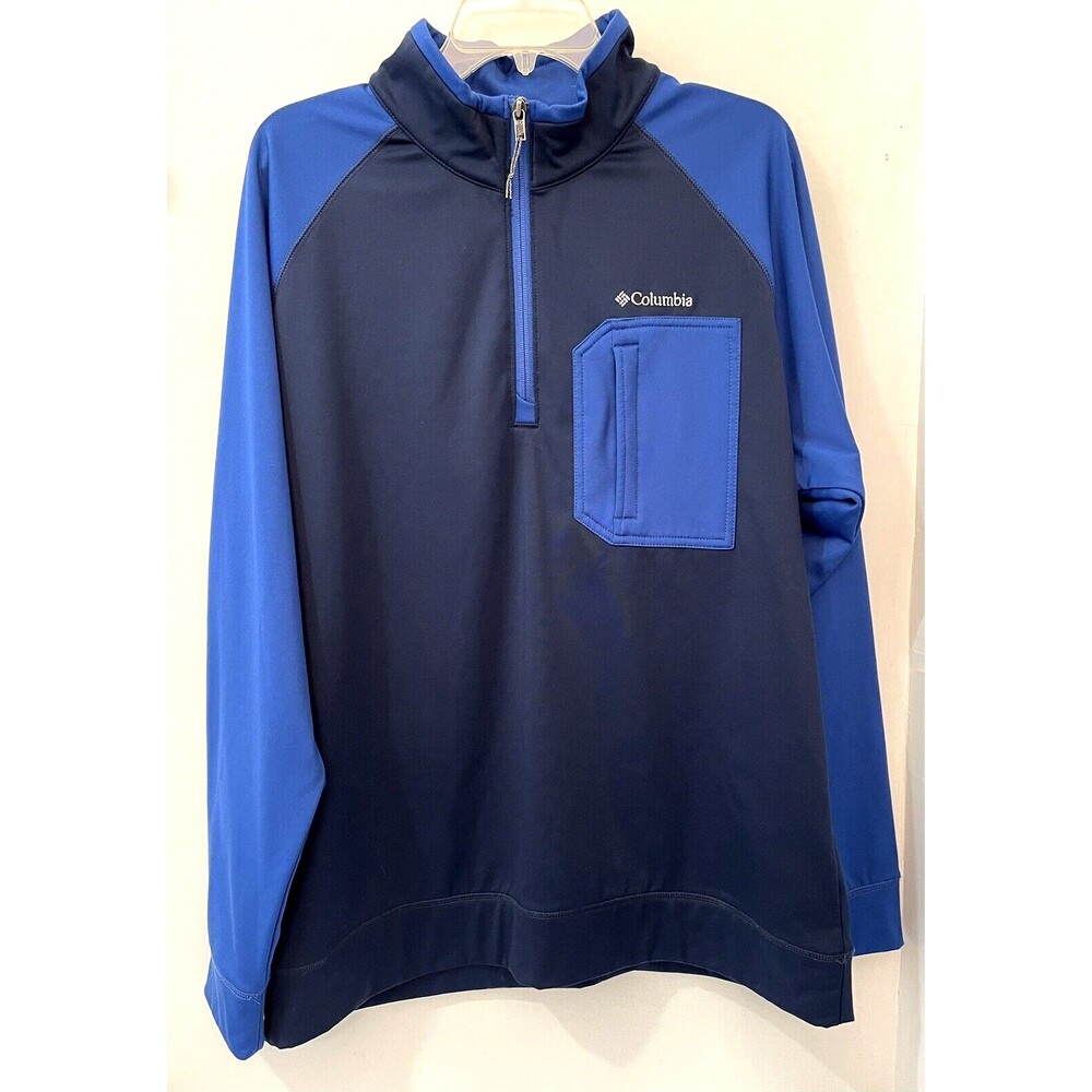 Columbia Sportswear Sweatshirt Mens Size Large Fleece Lined 1/4 Zip Pullover